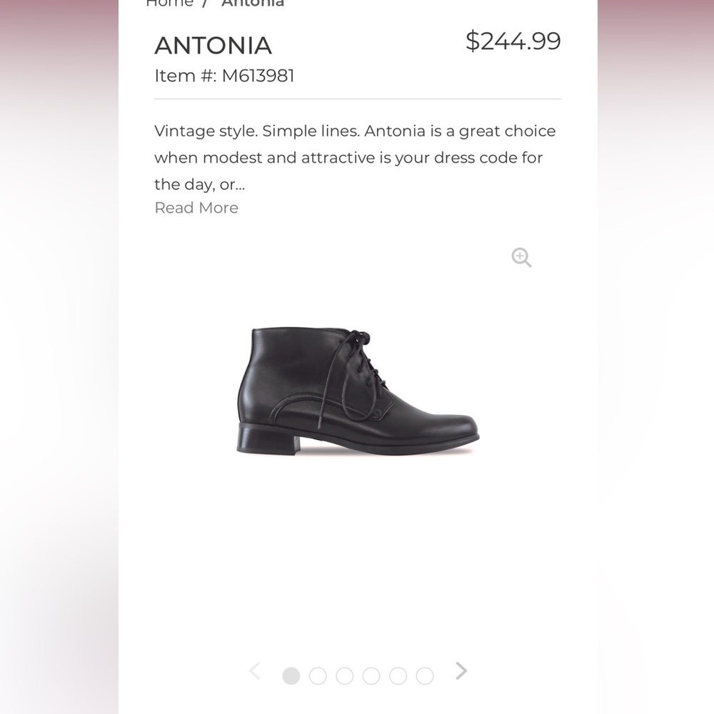 MUNRO AMERICAN black leather ankle boots 6W